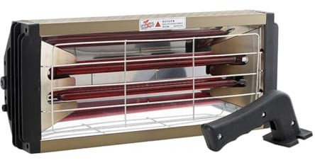 Lámpara de horneado infrarroja portátil doble tubo, pulverizador pintura chapa alta potencia, horno móvil temperatura Fuerte Penetración