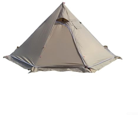 Tienda de campaña piramidal para acampar con gato de estufa, tienda caliente de invierno para estufa de leña, tienda de campaña resistente al viento para adultos, refugio ligero de aluminio para