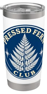 Cyanotype Botanical Fern Wildflower Art Stainless Steel Insulated Tumbler