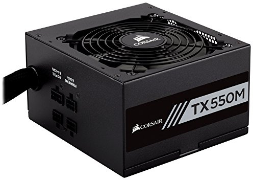 Corsair TX550M 550W ATX Negro unidad de - Fuente de alimentación (550 W, 100 - 240, 47 - 63, Activo, 120 W, 516 W)