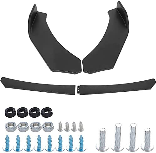 Ejoyous Spoiler anteriore per auto, spoiler anteriore, spoiler universale, larghezza auto: circa 160-190 cm