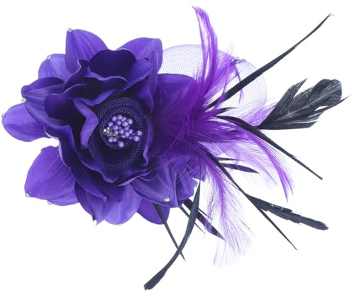 FRCOLOR 1Pc Alligator Clip Blume Haarnadel Blumenhaarclip Und Brosche Pin Blume Brosche Blumenbrosche