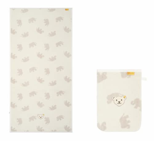 Steiff Baby presentset handduk & tvättlappar elefant unisex