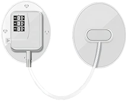 Skyzone Serratura di Sicurezza per Bambini per Frigorifero, Serratura del limitatore di Finestra, Serratura di Sicurezza per Finestra Senza Trapano in PVC per Porte, cassetti, frigoriferi