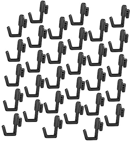 Alipis 30pcs Pegboard Hooks j Shape Hook for Tool Pegboard Garden Tool Storage Rack