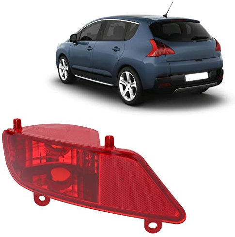 Feu Antibrouillard Arrière de Voiture, Ensemble de Feux de Brouillard de Pare-chocs Arrière | Accessoires de Voiture de Remplacement Compatible pour 3008 5008 2009-2016 (Gauche)