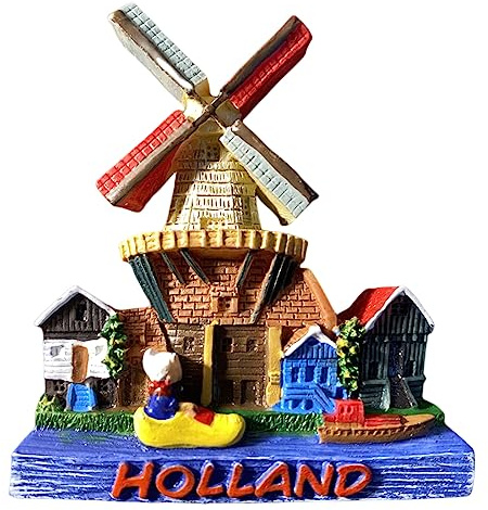 Niederlande Holland Windmühle Haus Kühlschrank Magnet Reise Souvenir 3D Kühlschrank Dekoration Magnet Aufkleber Handwerk Kollektion