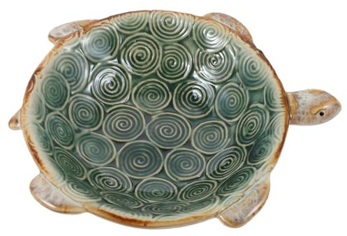 Holibanna Ceramic Crafts Turtle Jewelry Tray Animal Ornaments Soap Box Jewelry Storage Tray Small Jewelry Tray Ceramic Ring Holder Decorative Plate Key Bowl Ceramics Shower Tray Sea ​​turtle