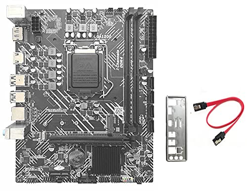 Seprendi Carte mère H510 + câble + déflecteur LGA1200 DDR4 Gigabit LAN pour processeur G5900 G6400 I3-10100 I5-10400F I7-10700 10Th 11Th