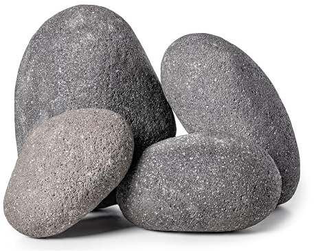 Lava Steine 200-300 mm 10 kg - große Dekosteine Garten Aquarium Terrarium | große Lava Pebbles, schwarz, wasserneutral, porös, frostbeständig, für Beete, Pflanzen, Aquascaping, Aquarium, Terrarium