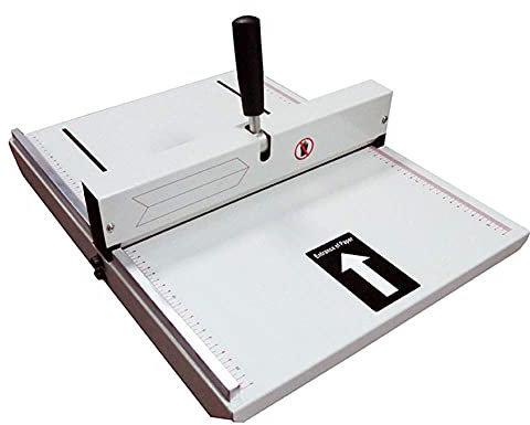 Bürozubehör, manuelle Faltmaschine A3 A4: geeignet für 350 mm bis 480 mm Faltbare Visitenkarten aus Papier, Hochglanz, schwere Metallpressen, A4