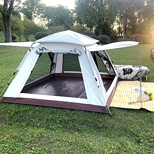 Wasserdichte Zelte Für 4 Personen, Doppeltüren Und Vier Fenster, Öffnen Sich In Drei Sekunden, Verdunkelungszelte Für Camping, Festes Und Stabiles Camping-Tunnelzelt Für Familie, Outdoor, Wandern Und