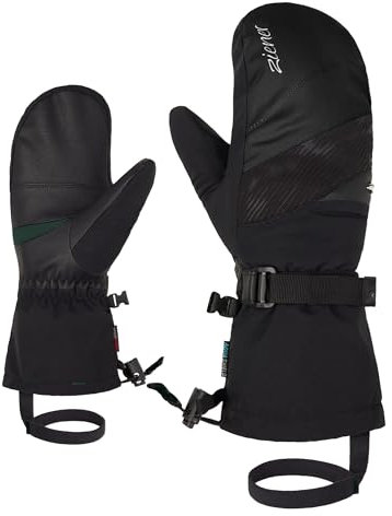 Ziener Damen Kalinda Ski-Fäustling/Wintersport | wasserdicht, Lange Stulpe, Black, 7