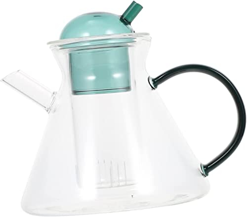 CAFIEDR Teekessel, chinesische Teekanne, Teekocher, Glasteekanne mit Teesieb, Pfeiftee, Teekanne, Loser Tee, Teekocher aus Glas, praktisches Camping