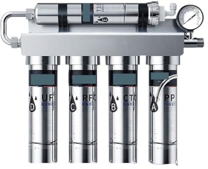 Sistema di filtraggio dell'acqua - Filtrazione 'acqua Depuratore del filtro 'acqua del rubinetto, Depuratore 'acqua con filtro in acciaio inossidabile Potabile diretta Purificazione di tutta la casa