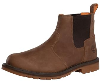 Timberland Men's Redwood Falls Mid Chelsea Leather Boots, Medium Brown, 10 UK