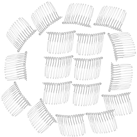 Mikikit 20 piezas Peine de Novia de Accesorio Floral para Cabello Nupcial Adorno de para Bodas Peinetas Decorativas para Novias y Damas de Honor