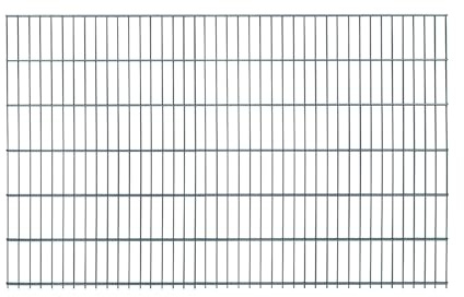 2x Doppelstabmatten (4 Meter) | Höhe 123 cm | Anthrazit | verzinkt & pulverbeschichtet | UV- und witterungsbeständig | Gitterstabmatten in Industriequalität