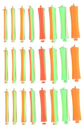 Healvian 80 Stück Teiliges Bunte Flexible Lockenwickler Spiral Curls Lockenstäbe für Langes Haar Kalte Dauerwellen DIY Haarstyling Hitze Haarroller für Damen und Mädchen