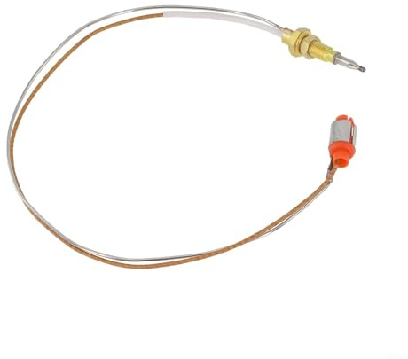 Sensor de termopar de gas, cabeza de tornillo de cobre para quemador de gas Sabaf, cocina integrada, dispositivo de seguridad de llama de repuesto (aguja corta de 35 cm)