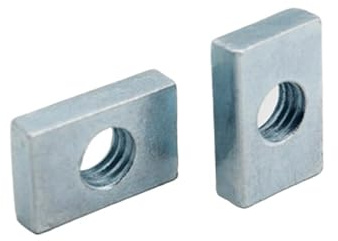 Tuercas Cuadradas 10/50 piezas Tuercas cuadradas M3 M4 M5 M6 M8 rectangulares delgadas Bloque deslizante for accesorio de perfil aluminio(50pcs,M4-15x8x2mm)