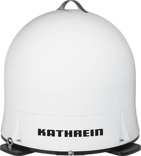 KATHREIN Cap 550M Plus – Antena satélite automática para Camping – Blanco | Transmisión en directo a dispositivos móviles, portátil, ligera, uso flexible, ocupa poco espacio