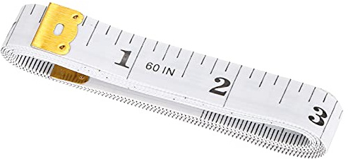 BAFOVY Mjukt Måttband, PVC-plast, Noggranna Mått för Sömnad och Hantverk, 150 Cm Längd, Perfekt för Skräddarsydd och Kroppsmått