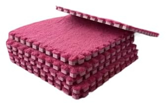 4 Uds. Alfombra de Rompecabezas Espuma Suave Felpa, Azulejos for Sala Estar y Dormitorio para Habitación