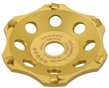 TRONGAARD PREMIUM PKD PCD Schleiftopf/Schleifteller 125MM / 22,23MM