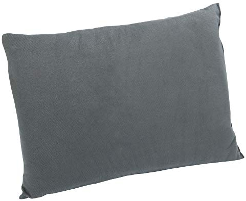10T Deluxe Pillow Grau 40x30x10 cm Fleece Kissen Reisekissen Kopfkissen Nackenkissen mit Packsack