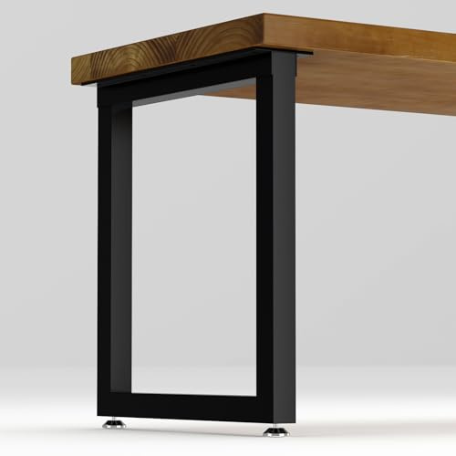 Metal Table Legs 28 Inch Heavy Duty Metal Desk Legs Industrial Black Table Legs, Furniture Legs