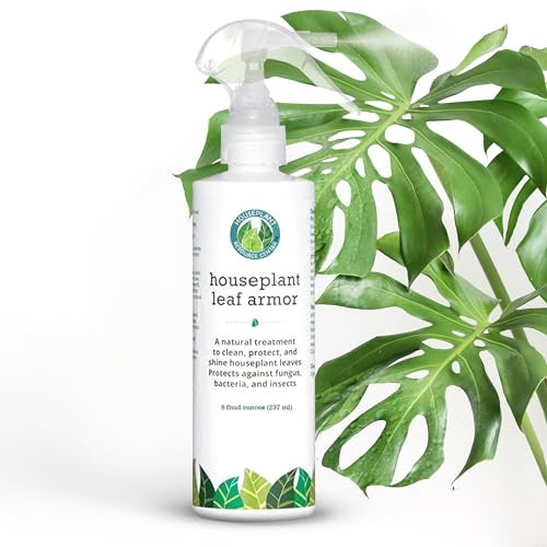 Leaf Armour by Houseplant Resource Center | Natural Indoor Plant Leaf Protectant and Shine Spray for Fiddle Leaf Fig, Ficus Audrey, Monstera and Other Houseplants (8 Fluid Ounces)