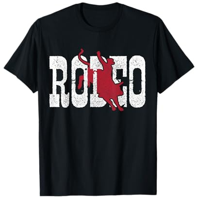 Rodeo Bull Riding Cowboy Western Vintage Bull Rider Gift T-Shirt Small