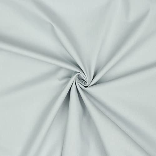 VmG-Store Baumwollstoff Uni 100% Baumwolle Oeko-Tex Meterware ab 50cm über 70 Farben zur Auswahl (29 Lichtgrau, 100 x 148cm)
