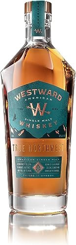 Westward, Single Malt Pinot Noir Finish, 700 ml, 45% Vol., Geschmack von süßer Vanille mit feinen Aromen von Pflaumen, Spannender Whisky für Kenner & Einsteiger, Nicht rauchig