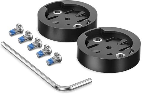 TUSITA [2-PACK] Mount Adapter Insert Compatible with Wahoo Elemnt and Bryton Bike Computer Interface - Replacement Base Work with Garmin Edge Out Front Mounts -Cycling Combo Mount Road MTB Accessories