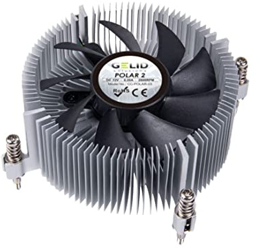 Gelid Solutions Polar 2-1U-Kühler mit intelligentem PWM-Lüfter und Kugellagern - Größe 42 mm - TDP 80 W - Wärmeleitpaste vor dem Auftragen.