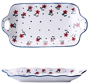Piatto da Cena Fiore Creativo Stoviglie in Ceramica Decorazione for la tavola da tavola Set da tavola Vassoio for Hotel Set di Piatti for la Cena Stoviglie for la Cena