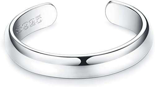 ORAZIO S925 Anello Piede in Argento Sterling per Donne Freccia Infinita Vintage Nodo Celtico Margherita Fiore Anelli da Punta Regolabili Anelli da Punta Estate Spiaggia Piedi Set Gioielli