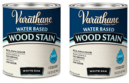 Varathane 384807-2PK Water Based Wood Stain, Quart, White Oak, 2 Pack