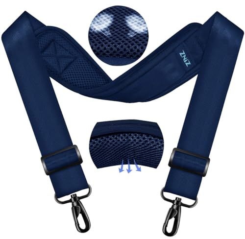 ZINZ 79.5 universal väskrem med ultra tjock fast andningskudde Justerbar kraftig axelrem för bärbar datorväska Crossbody Luggage Gym Bag Kameraväska och mer - D01B01