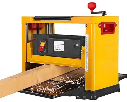 Cepilladora de sobremesa eléctrica de 2000 W con 8000 R/Min, cepillo eléctrico de escritorio de 13 pulgadas con motor de cobre 6-160 mmH 1-3 mmT Cepilladora de espesor multifuncional