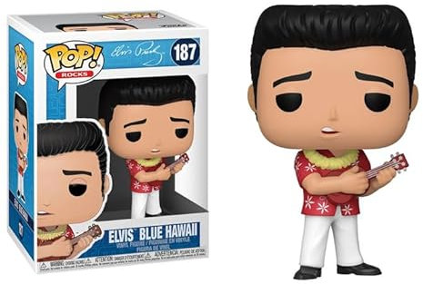Funko Pop Elvis Presley + Protector: Pop! Rocks Vinyl Figure (Geschenkset gebündelt mit ToyBop Brand Box Protector Collector Case) (Elvis Blue Hawaii)