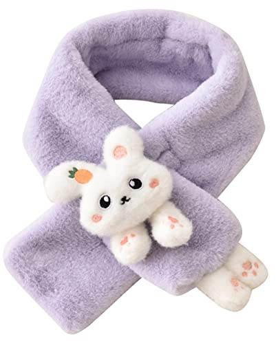 Watreketal Halstuch,Winter Kind Teens Cartoon Schal Pelzigen Warmen Weichen Plüsch Schals Mädchen Jungen Verdicken Infant Outdoor Walking Schal
