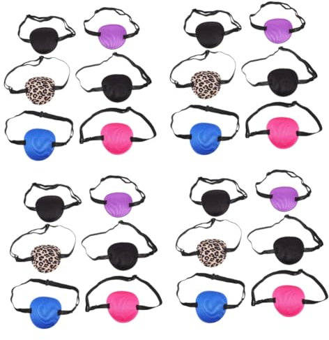 FRCOLOR Eye Patch Children Eye Patch Soft Stück Piraten Augenklappen Für Für Kinder Orthoptische Augenklappen Augenklappen Für Erwachsene Kinder Augenklappen Für Lazy Eye Augen Lazy Piraten