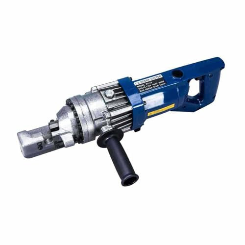 Elektrischer hydraulischer Bewehrungsstahlschneider, tragbare Stangenschneidemaschine für 4-16 mm Bewehrungsstäbe innerhalb von 3 Sekunden Hydraulischer Locher für Stahlbleche,Blue
