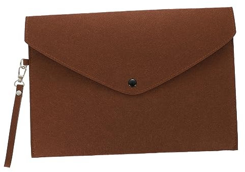 SECFOU Filztasche Dokumentenmappe Mit Druckknopf Verschluss Wasserfest Großer Papierorganizer Für Büro Schule Und Zuhause Langlebige Portable Aufbewahrungstasche Für Dokumente Und Akten