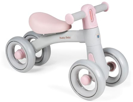 Buddy Baby - Bicicleta sin Pedales XRIDER - Desde 12 Meses - Ultraligera (Solo 1,5 kg) - Ruedas EVA silenciosas - Giro Manillar Seguro 135° - Herramientas Incluidas - Luz integrada con 3 Modos