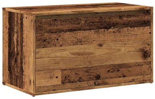 vidaXL Banco de Pasillo de aglomerado Madera Vieja 80x40x45 cm