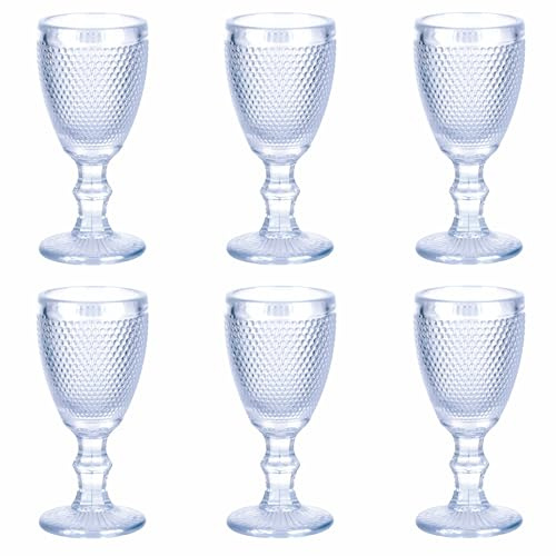 Villa d'Este Home Tivoli 1996 Lot de 6 liqueurs 50 ml en verre transparent, Ball